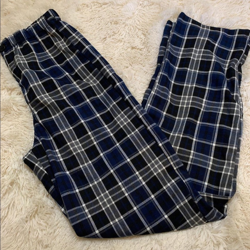 Brandy Melville blue plaid tilden pants - Picture 2 of 2